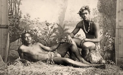 Zwei männliche Tänzer, Tahiti, 1887